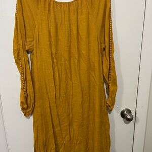 Elegant Mustard Dress